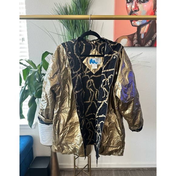 Vintage Slippery When Wet Gold Raincoat - Size Medium - Picture 7 of 12